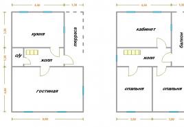 Індивідуальне планування будинку з бруса типових розмірів
